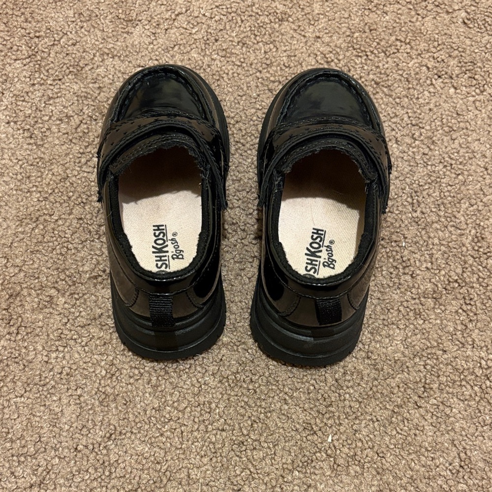 OshKosh B'gosh Shiny Black Dress Shoes for Kids